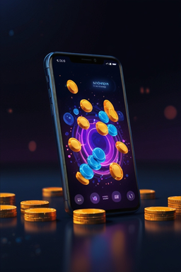 Smartphone mit Casino-App
